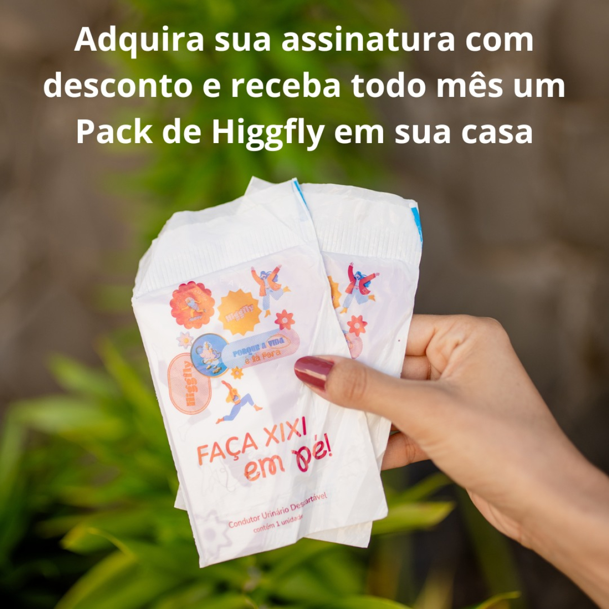 Ass. Cond. Urinário Fem. Descartável Higgfly-Pack com 50 un